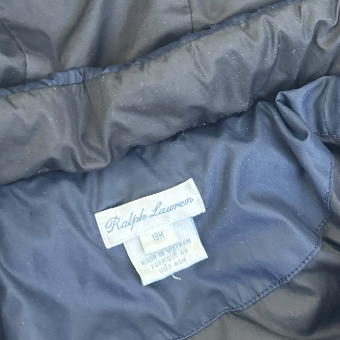 Ralph Lauren Second Hand Daunenjacke | Navy Blau | Gr. 86 (18M)