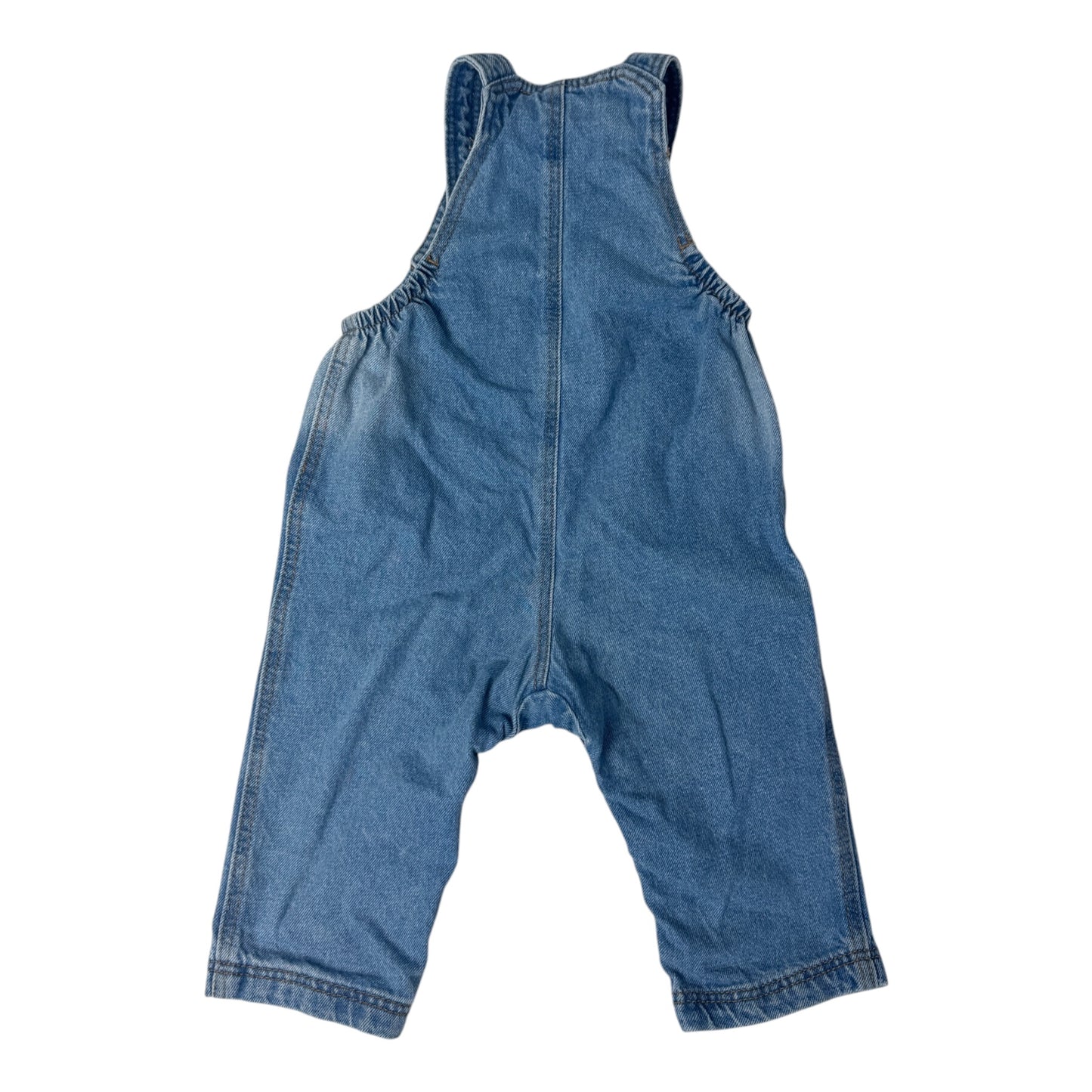 Hema Second Hand Jeans-Latzhose „Herzen“ | Gr. 74