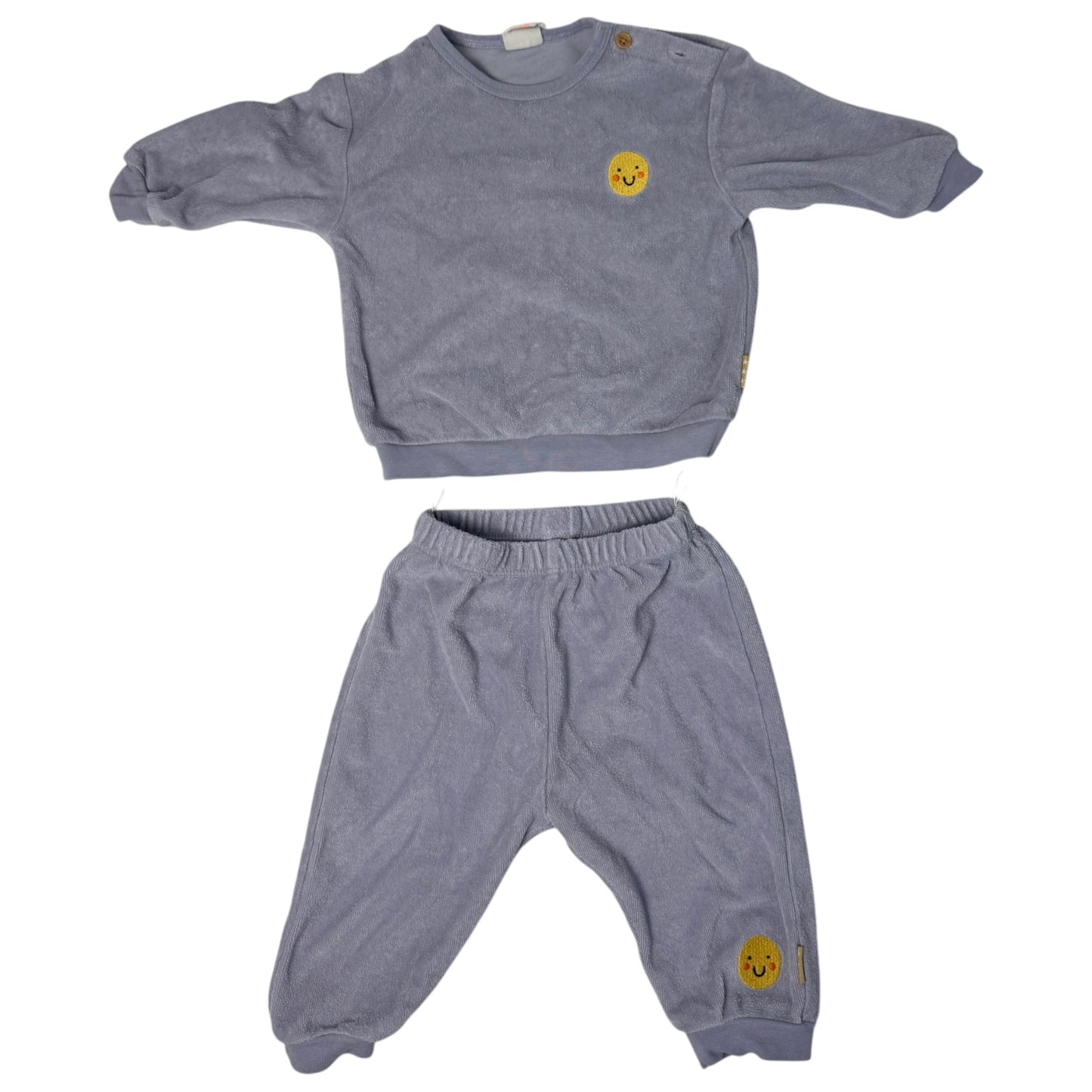 Hema Frottee-Set „Sonne“ | Graublau | Gr. 68