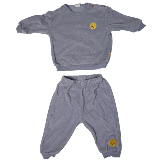 Hema Frottee-Set „Sonne“ | Graublau | Gr. 68