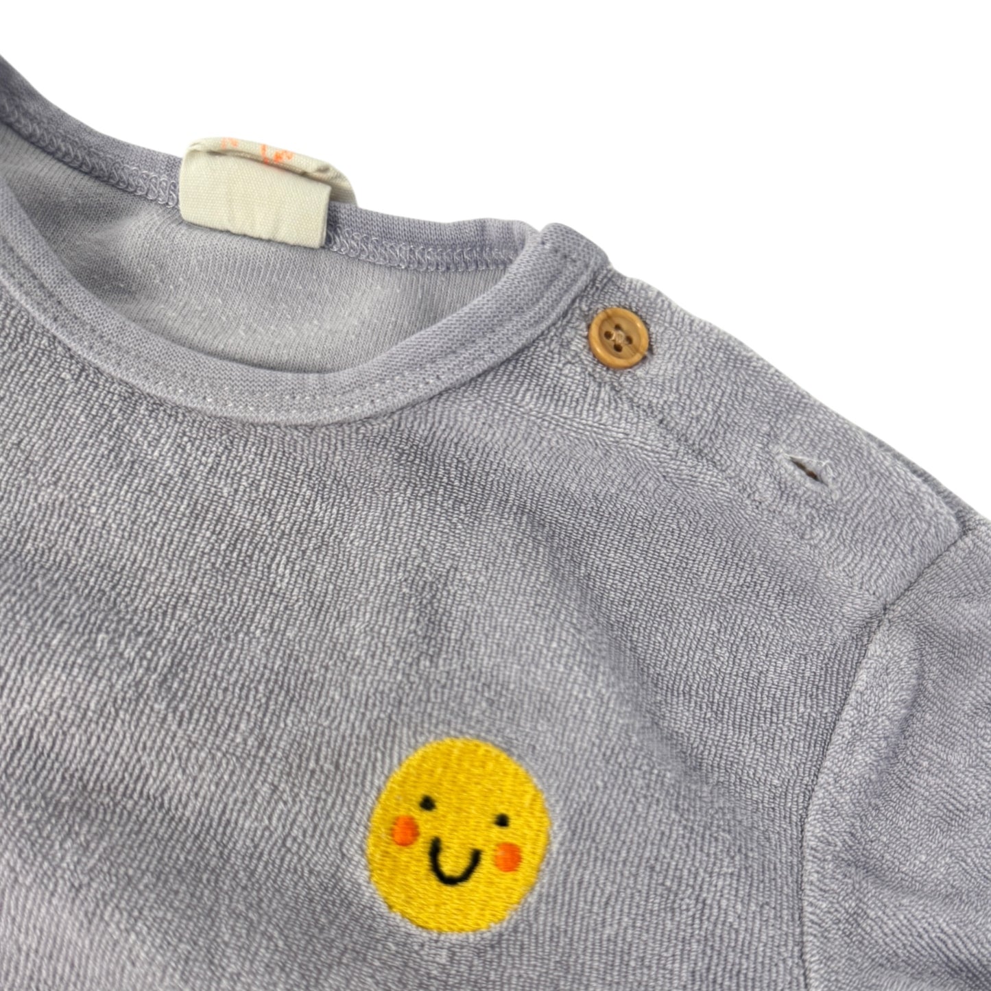 Hema Frottee-Set „Sonne“ | Graublau | Gr. 68
