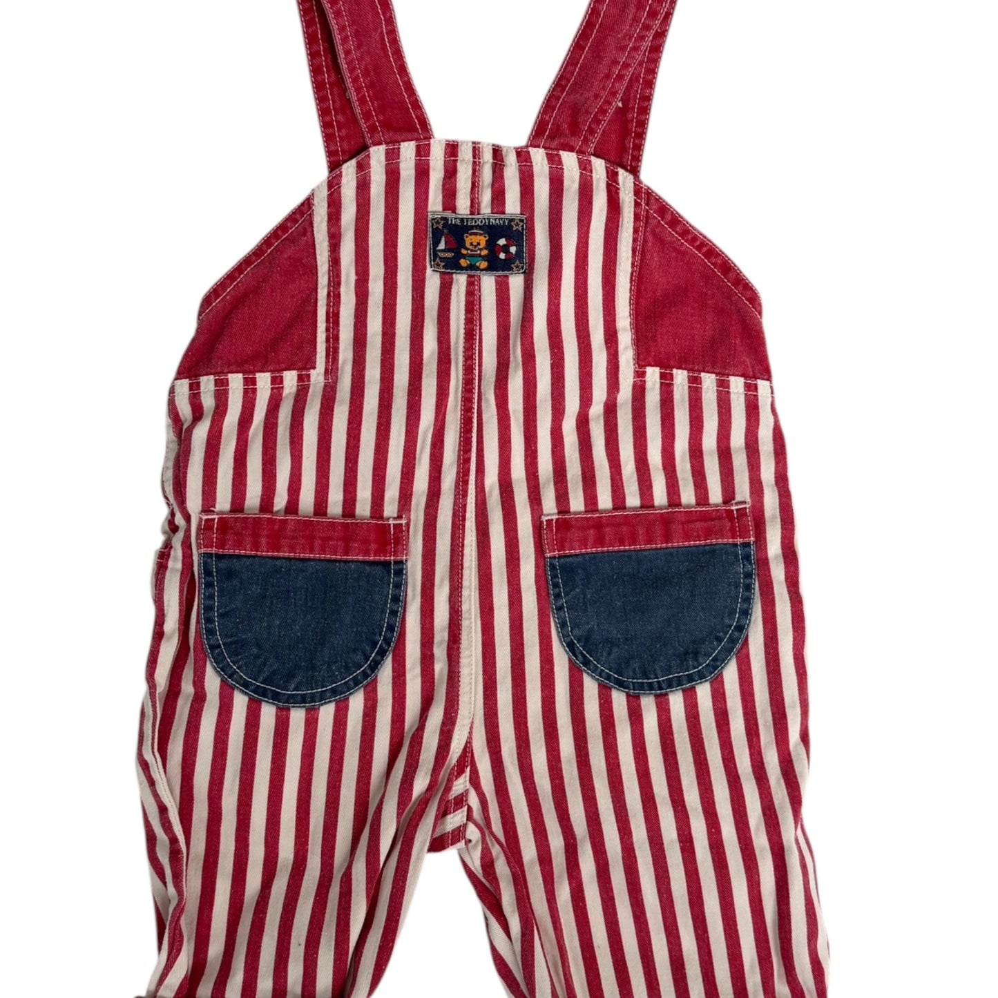 Little Company Vintage Latzhose Rot/Weiß | Gr. 74