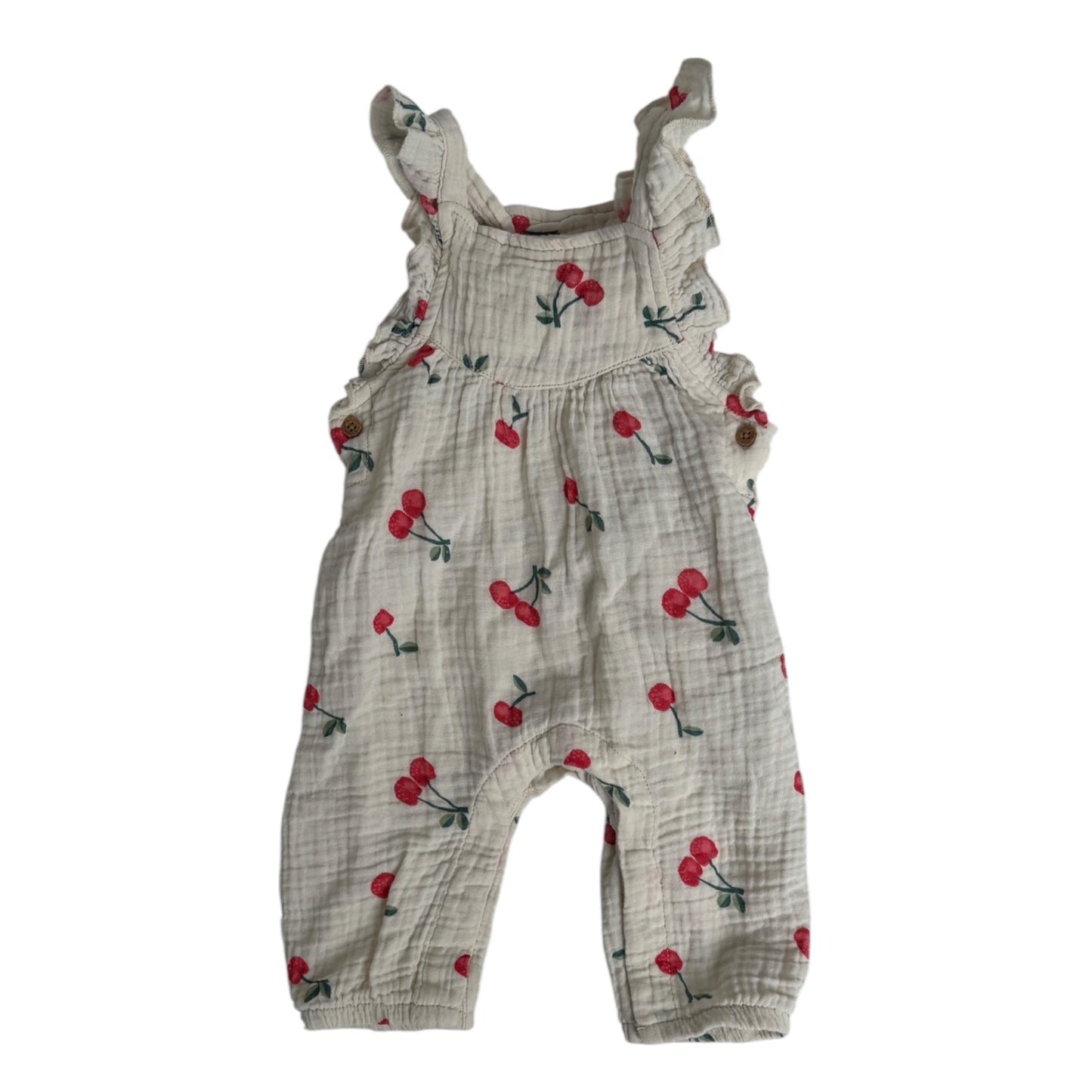 HEMA Musselin Romper mit Kirschen | Gr. 62