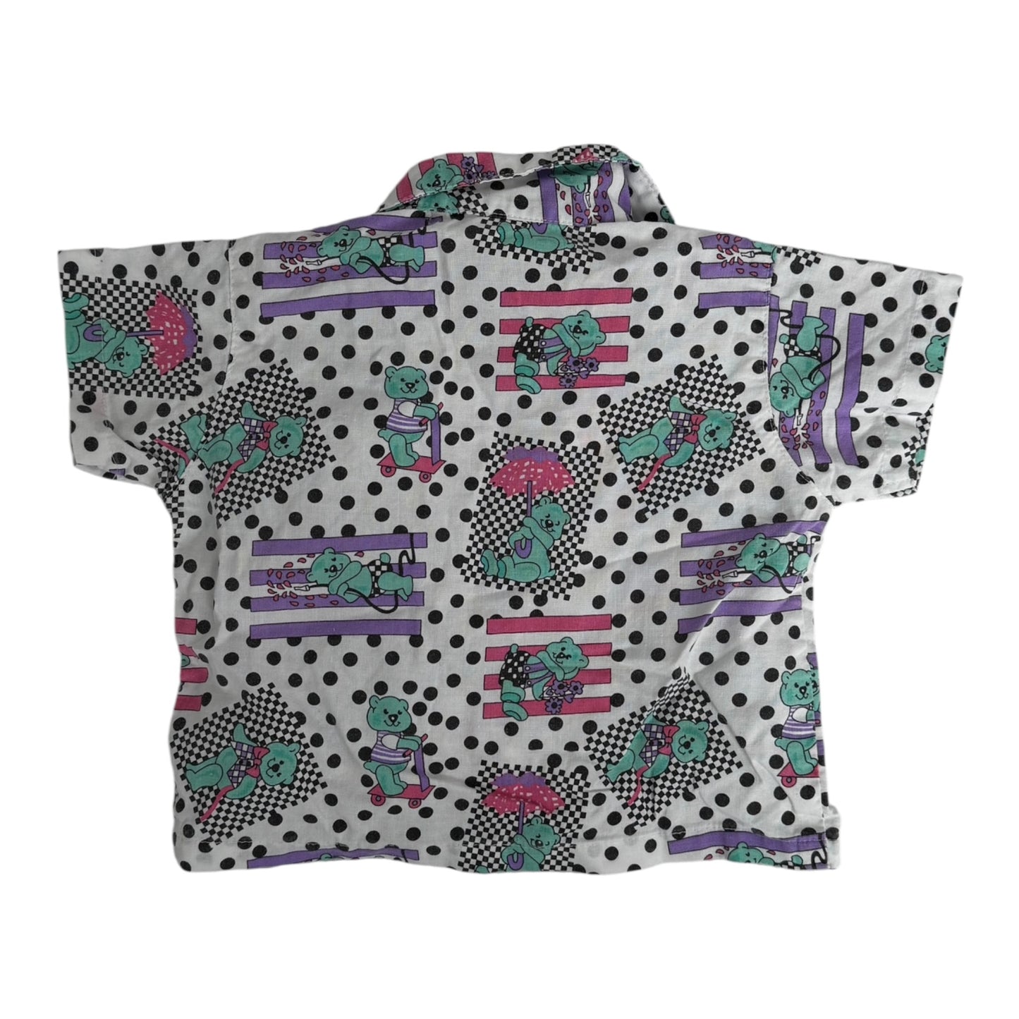 Oelie Vintage Kurzarmhemd Bären-Print | Gr. 74