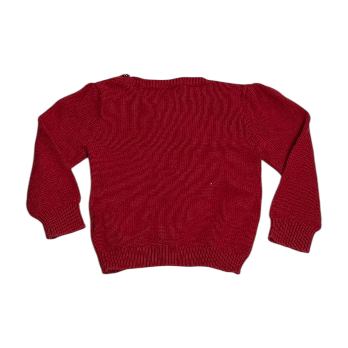 Ralph Lauren Strickpullover „Ski Bear“ Rot | Gr. 86 (18M)